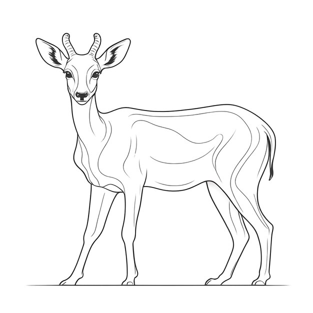 Photo illustration de contour d'animal sur fond blanc