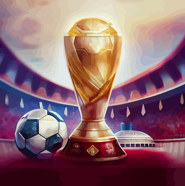 ILLUSTRATION DE LA COUPE DU MONDE QATAR 2022