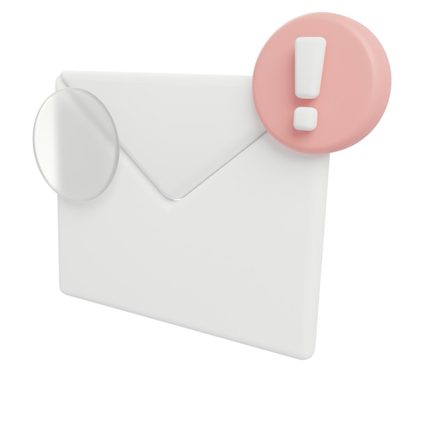 Illustration de courrier 3D
