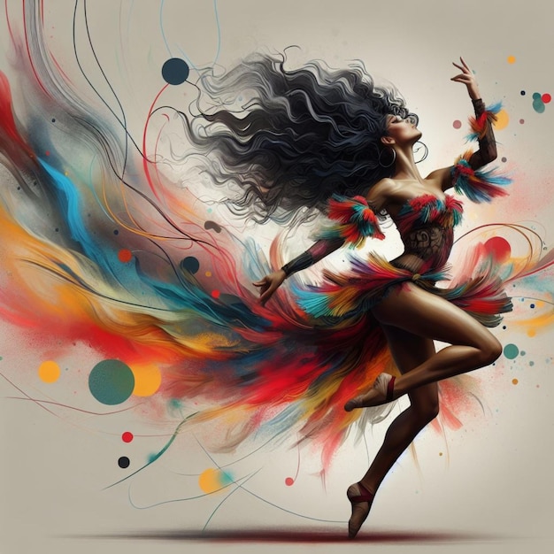 Photo illustration de danse