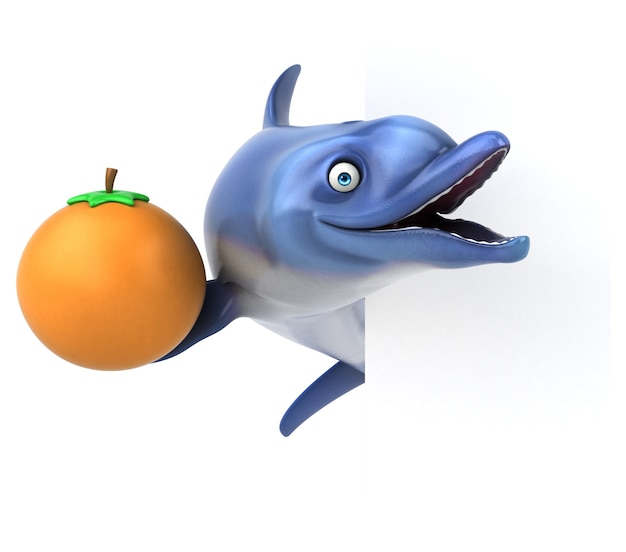 Illustration de dauphin amusant