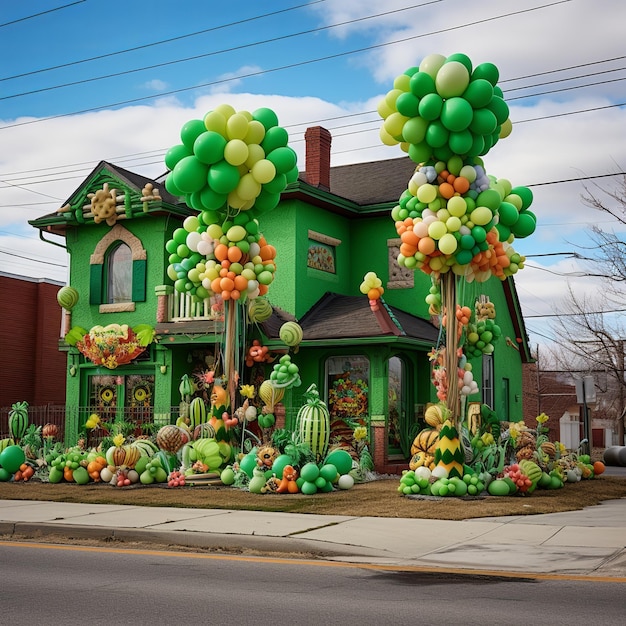 illustration des décorations colorées de la Saint-Patrick Calgary