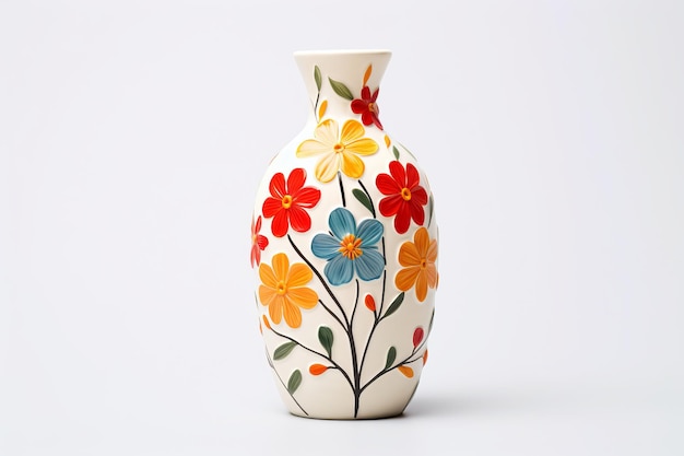 illustration d'un délicat vase en céramique fait main avec un pai brillant ai génératif