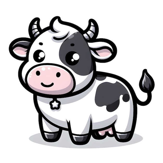 Illustration de dessin animé de vache vectorielle