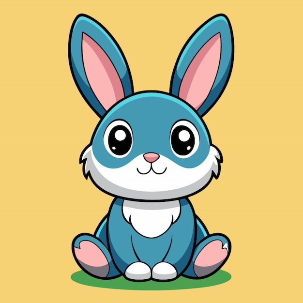 illustration de dessin de lapin ludique