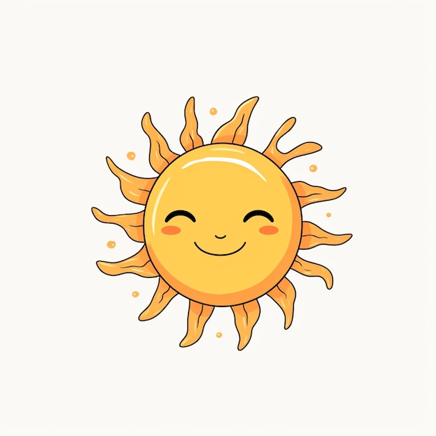 Illustration de dessin vectoriel libre du soleil
