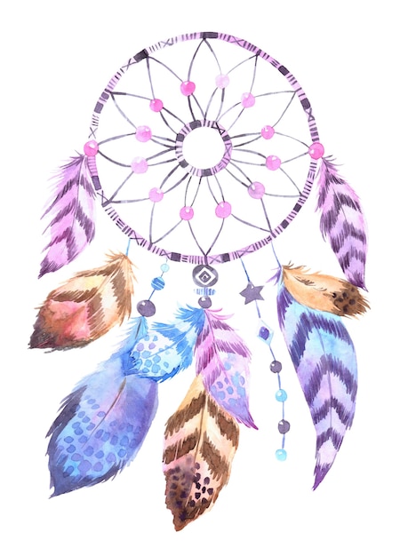 Illustration dessinée à la main de dreamcatcher