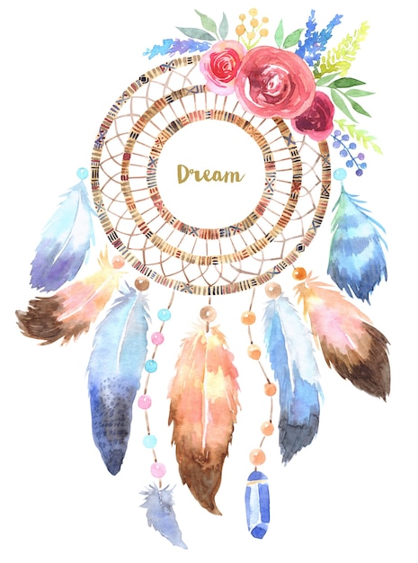 Illustration Dessinée à La Main De Dreamcatcher