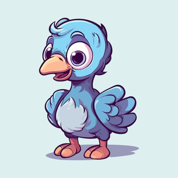 Photo illustration de dessins animés d'oiseaux dodo adorables pour enfants projets de décoration de pépinières et de thèmes de la faune