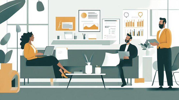 Photo illustration détaillée de la consultation sur la gestion de la richesse axée sur la planification personnalisée d'actifs divers