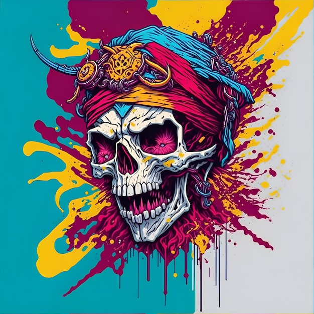 Une illustration détaillée de Dead Skull