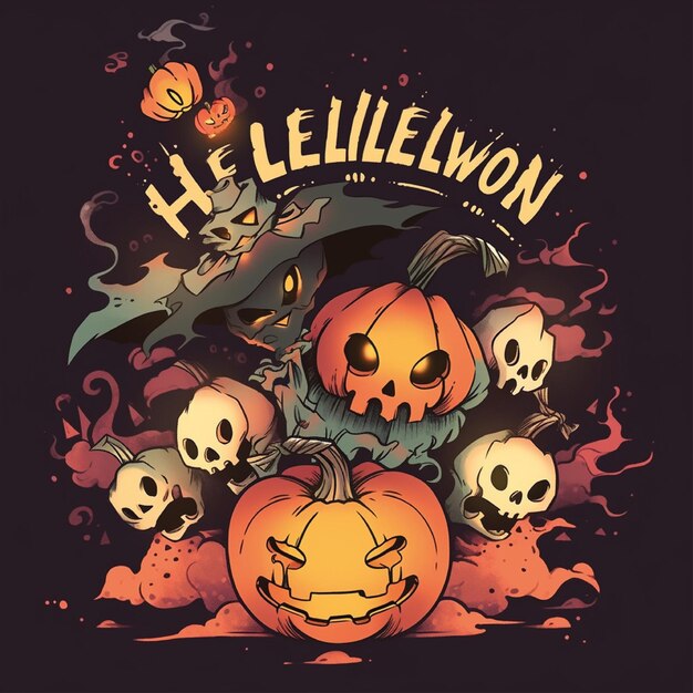 illustration dillustration de tshirt graphique halloween