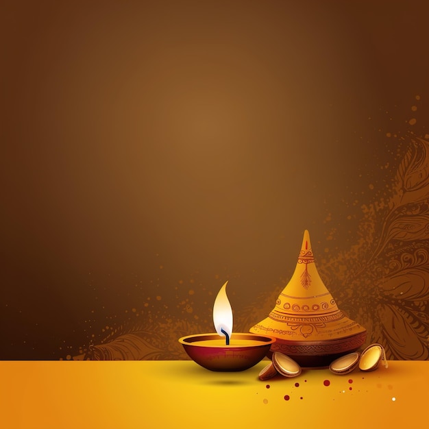 Illustration de diya sur la célébration de Diwalicélébration de diwali en Inde