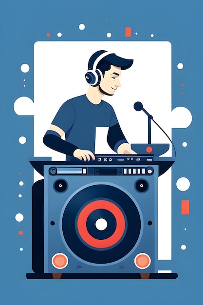 Photo illustration d'un dj