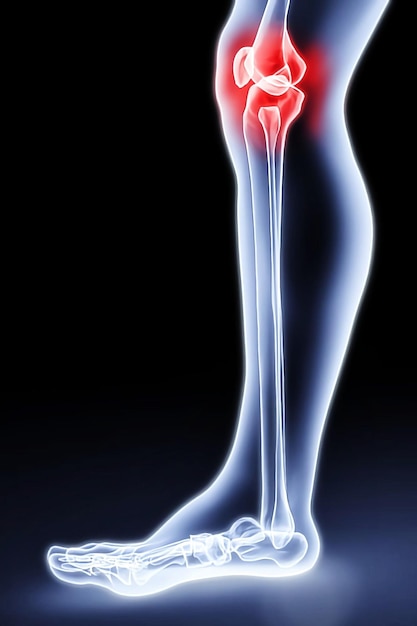Photo illustration de douleurs articulaires du genou chez l'adulte