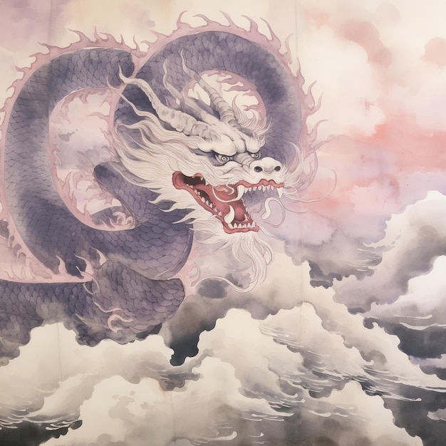 illustration de dragon antique