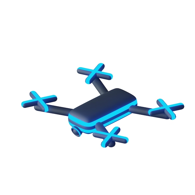 Photo illustration de drone 3d