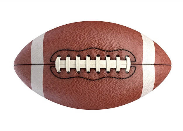 Photo d illustration du ballon de football américain isolé sur blanc