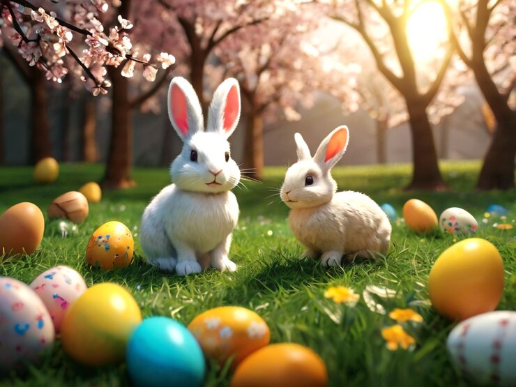 Photo l'illustration du bon jour de pâques
