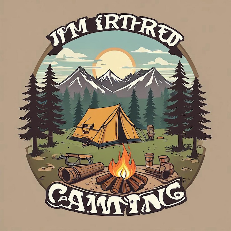 Photo illustration du camping et de la conception