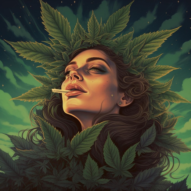 Photo l'illustration du cannabis