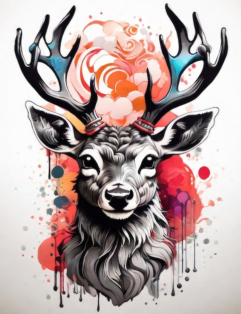 l'illustration du cerf