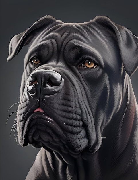 L'illustration du chien Cane Corso Ai génératif