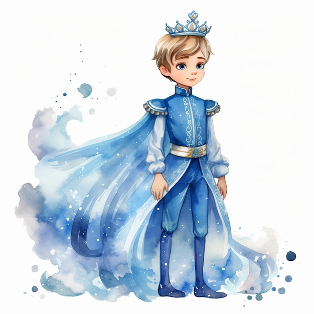 illustration du clipart aquarelle Prince de Cendrillon corps entier Disn