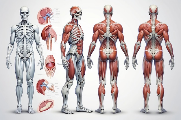 Illustration du concept d'anatomie du corps