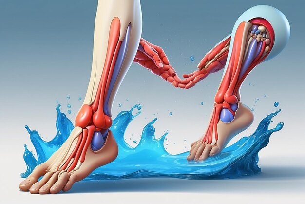 Photo illustration du concept d'arthrite