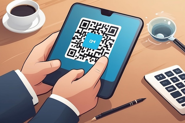 Illustration du concept de code Qr