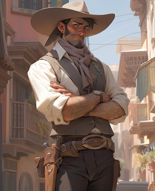 illustration du concept de cow-boy