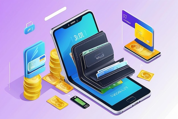 Illustration du concept d'eWallet