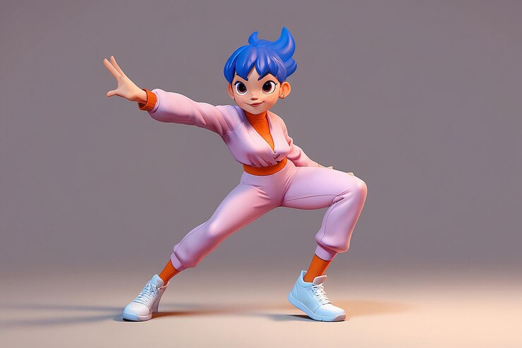 Photo illustration du concept de la pose 3d ok