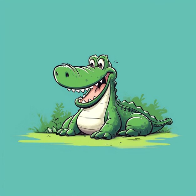 Photo illustration du crocodile