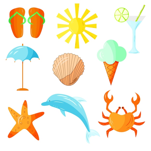 Illustration du décor d'été