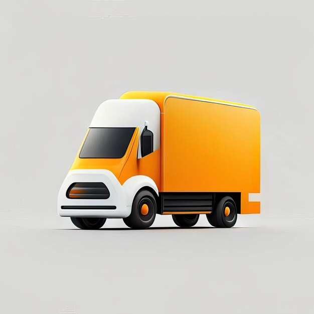 Photo illustration du design du camion minimaliste