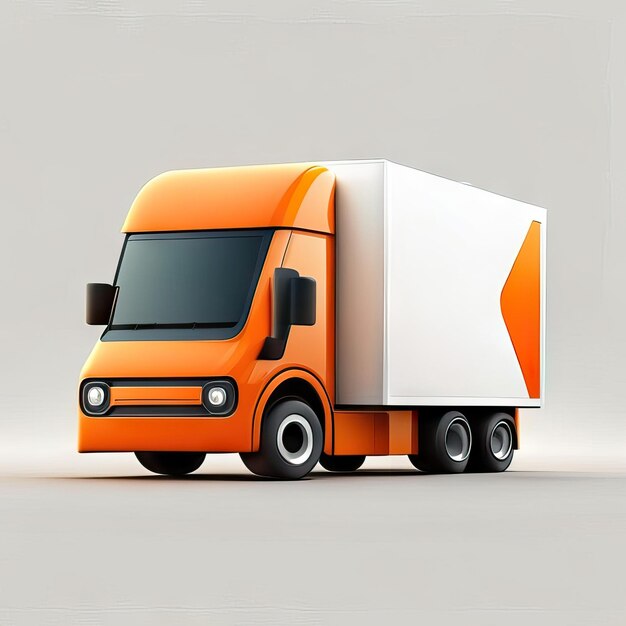 Illustration du design du camion minimaliste