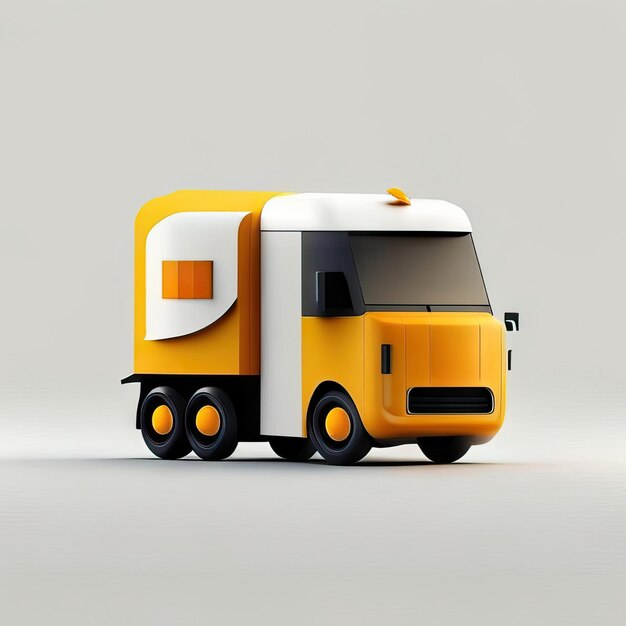 Illustration du design du camion minimaliste