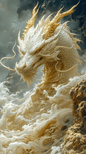 Illustration du dragon chinois