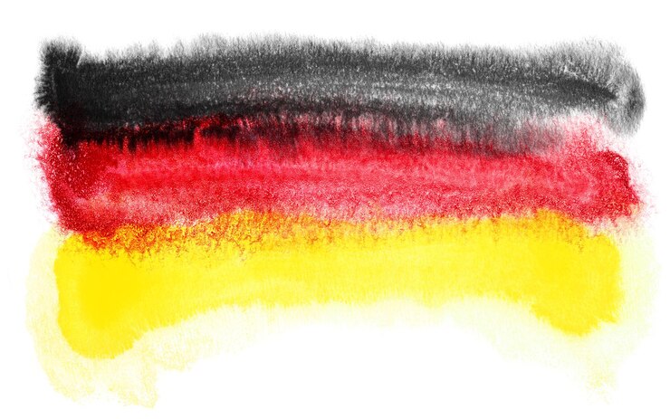 Photo illustration du drapeau de l'allemagne