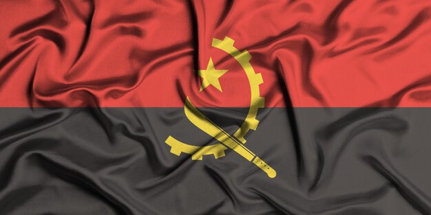 Illustration du drapeau de l'angola