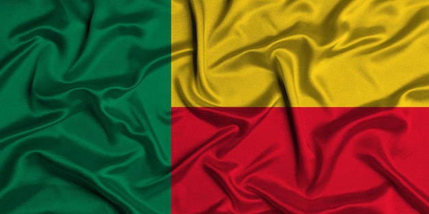 Photo illustration du drapeau bénin