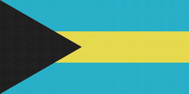 Illustration du drapeau national des Bahamas