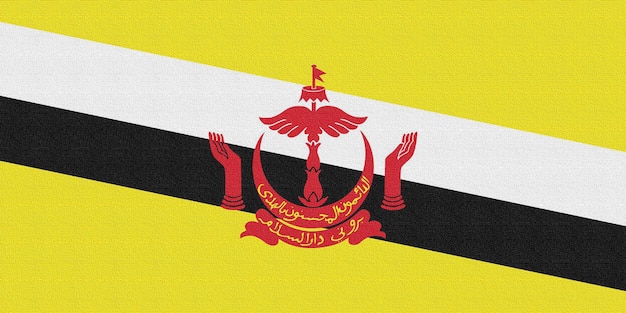 Illustration du drapeau national du Brunei