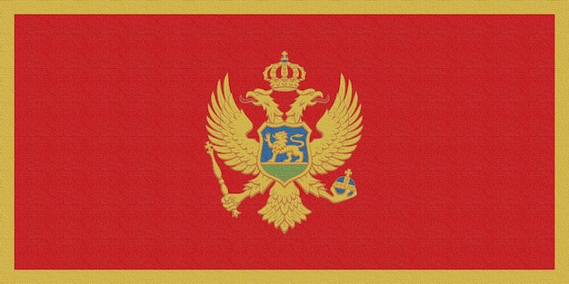 Illustration du drapeau national du Monténégro