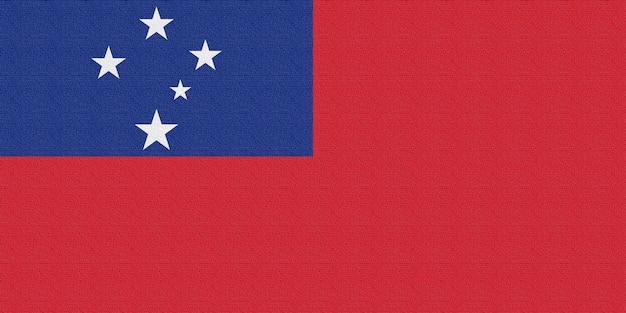 Illustration du drapeau national du Samoa