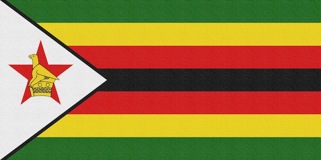 Photo illustration du drapeau national du zimbabwe