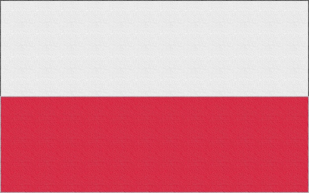 Illustration du drapeau national de la Pologne