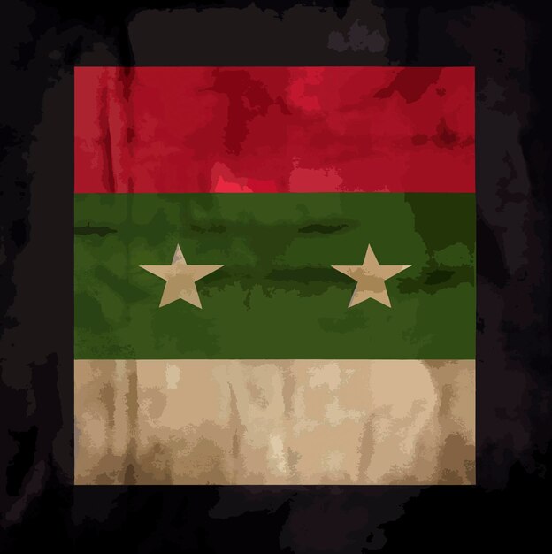 Illustration du drapeau syrien